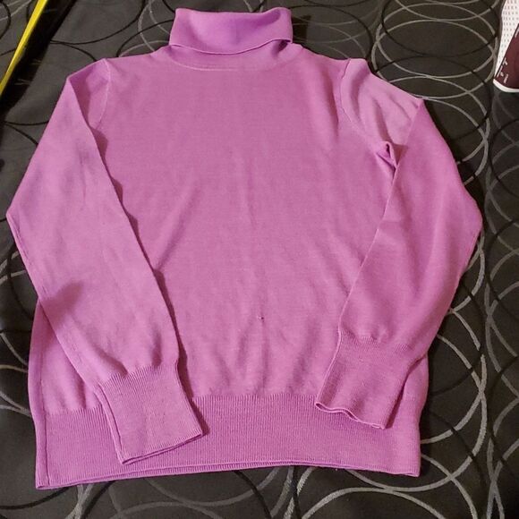 J. Crew Fuchsia Wool Turtleneck Sweater S - Picture 1 of 4